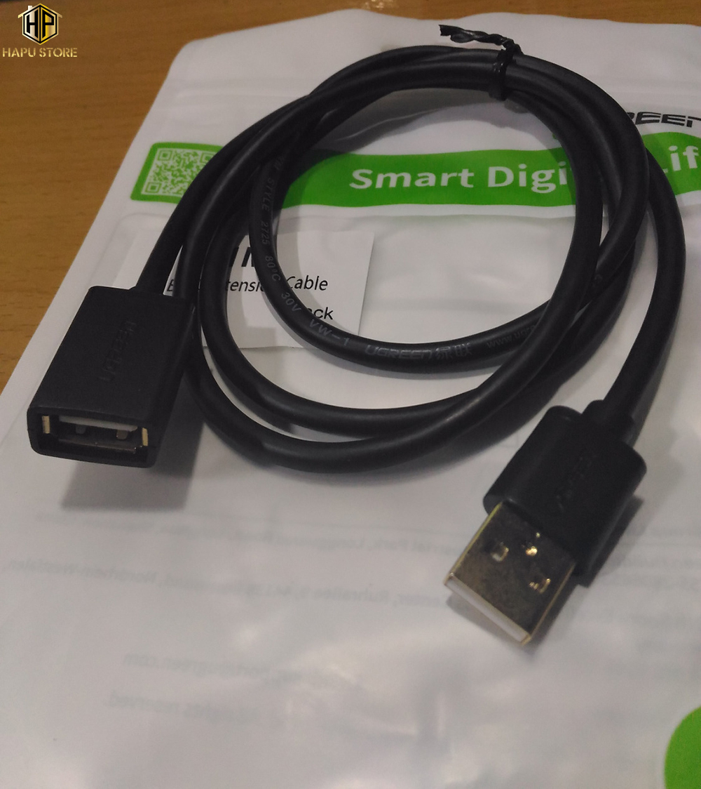Cáp USB 2.0 nối dài 0,5m Ugreen 10313 chính hãng