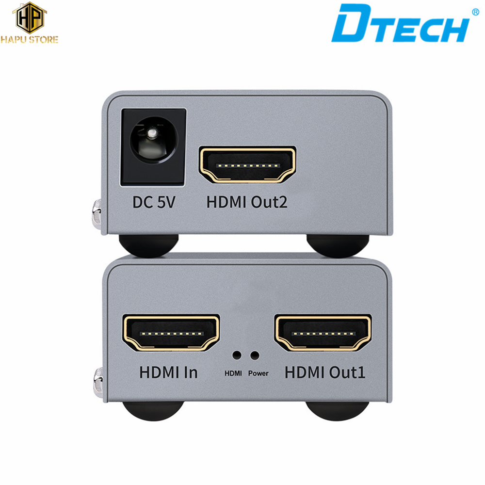 Bộ kéo dài HDMI 50M qua dây mạng DTECH DT-7009C chính hãng
