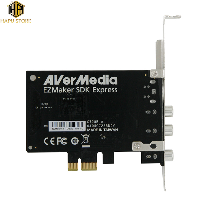 Avermedia C725 - Card ghi hình nội soi, siêu âm AV, Svideo chuẩn PCI-E  cao cấp