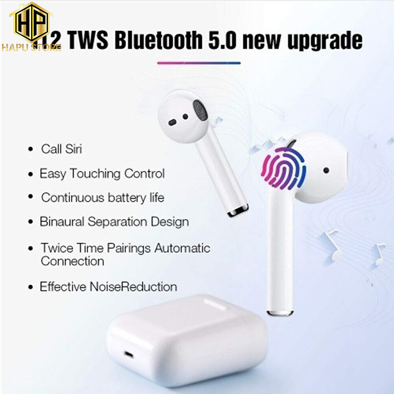 Tai nghe Bluetooth 5.0 Tws-True-Wireless-Stereo i12 thể thao