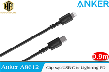 Anker PowerLine Select A8612 - Cáp sạc Lightning to USB-C dài 0.9m chính hãng
