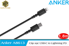Anker PowerLine Select A8613 - Cáp sạc Lightning to USB-C dài 1,8m chính hãng