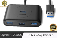 Bộ chia USB 3.0 1 ra 4 Ugreen 20290 dài 0,5m chính hãng
