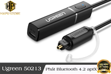 Bộ phát Bluetooth 5.0 Ugreen 50213 chuẩn quang, Toslink hỗ trợ APTX chính hãng