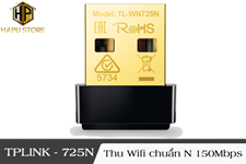 Bộ thu wifi chuẩn N Tp-Link TL-WN725N chuẩn N tốc độ 150 Mbps