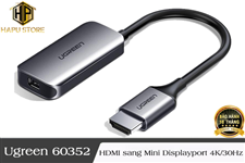 Cáp chuyển đổi HDMI sang Mini Displayport Ugreen 60352 chính hãng