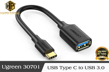 Cáp chuyển đổi USB-C sang USB 3.0 Ugreen 30701 màu đen chính hãng