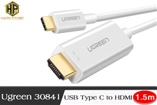 Cáp chuyển đổi USB Type C sang HDMI Ugreen 30841 hỗ trợ 4K chính hãng