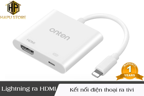 Cáp chuyển iPhone ra tivi HDMI Onten OTN-7565 cao cấp