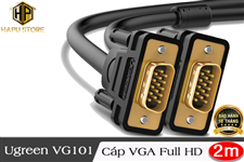 Cáp tín hiệu VGA Ugreen 11646 dài 2m hỗ trợ Ful HD cao cấp