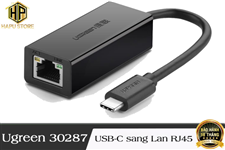 Cáp USB-C sang Lan RJ45 Ugreen 30287 chính hãng