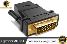 Đầu chuyển đổi DVI-D 24+1 sang HDMI Ugreen 20124 chính hãng