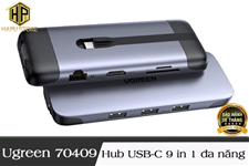 Hub USB-C đa năng 9 in 1 Ugreen 70409 chính hãng