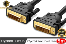 Ugreen 11608 - Cáp DVI-D 24+1 dài 5m chính hãng