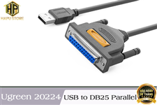 Ugreen 20224 - Cáp máy in USB to DB25 Parallel IEEE 1284 chính hãng