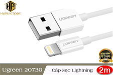 Ugreen 20728 - Cáp sạc Lightning dài 1m cho iPhone, iPad cao cấp