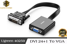 Ugreen 40259 - Cáp chuyển đổi DVI-D 24+1 sang VGA dẹt chính hãng