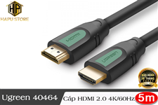 Ugreen 40464 - Cáp HDMI 2.0 dài 5m chính hãng hỗ trợ độ phân giải 4K