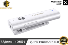 Ugreen 40854 - Bộ thu Bluetooth 5.0 cho tai nghe, loa, âm ly hỗ trợ APTX chính hãng