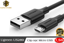Ugreen 60137 - Cáp sạc điện thoại dài 1,5m chuẩn Micro USB cao cấp